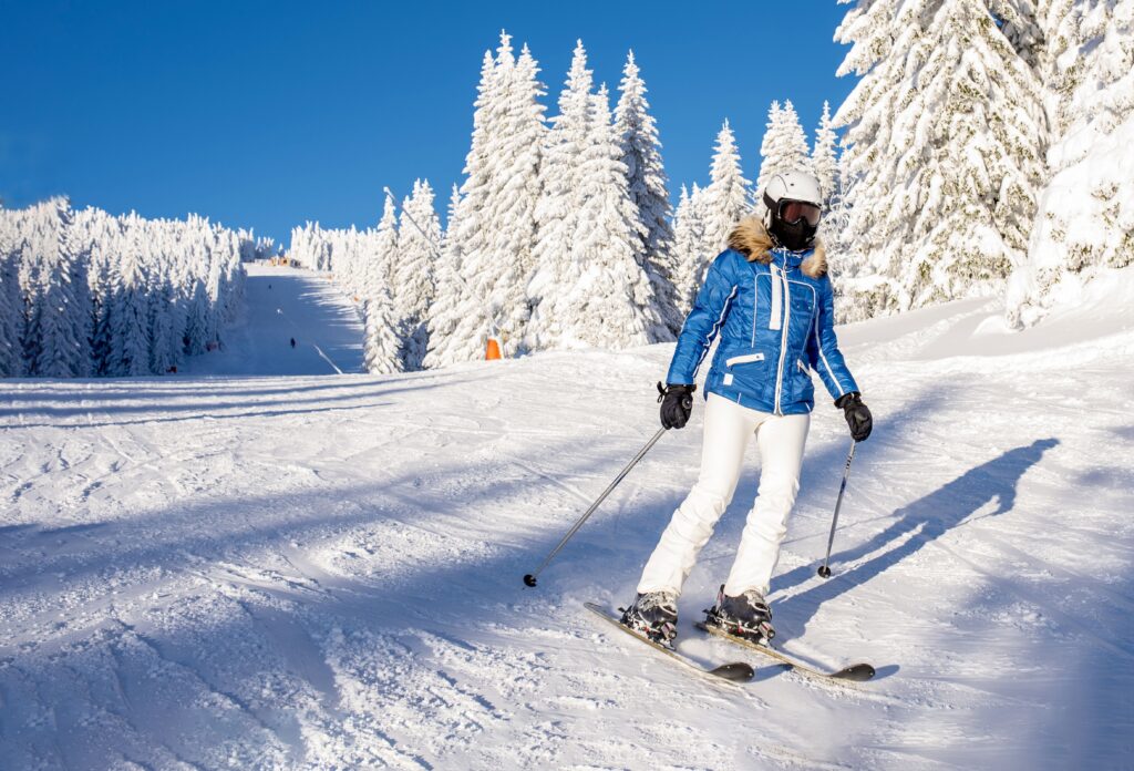 Winter skiing